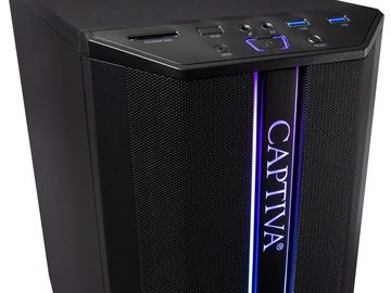 CAPTIVA Advanced Gaming R69-348 TFT Bundle Gaming-PC (23,80 Zoll, AMD Ryzen 5 5500, GeForce RTX 3060 12GB, 16 GB RAM, 1000 GB SSD, Luftkühlung)