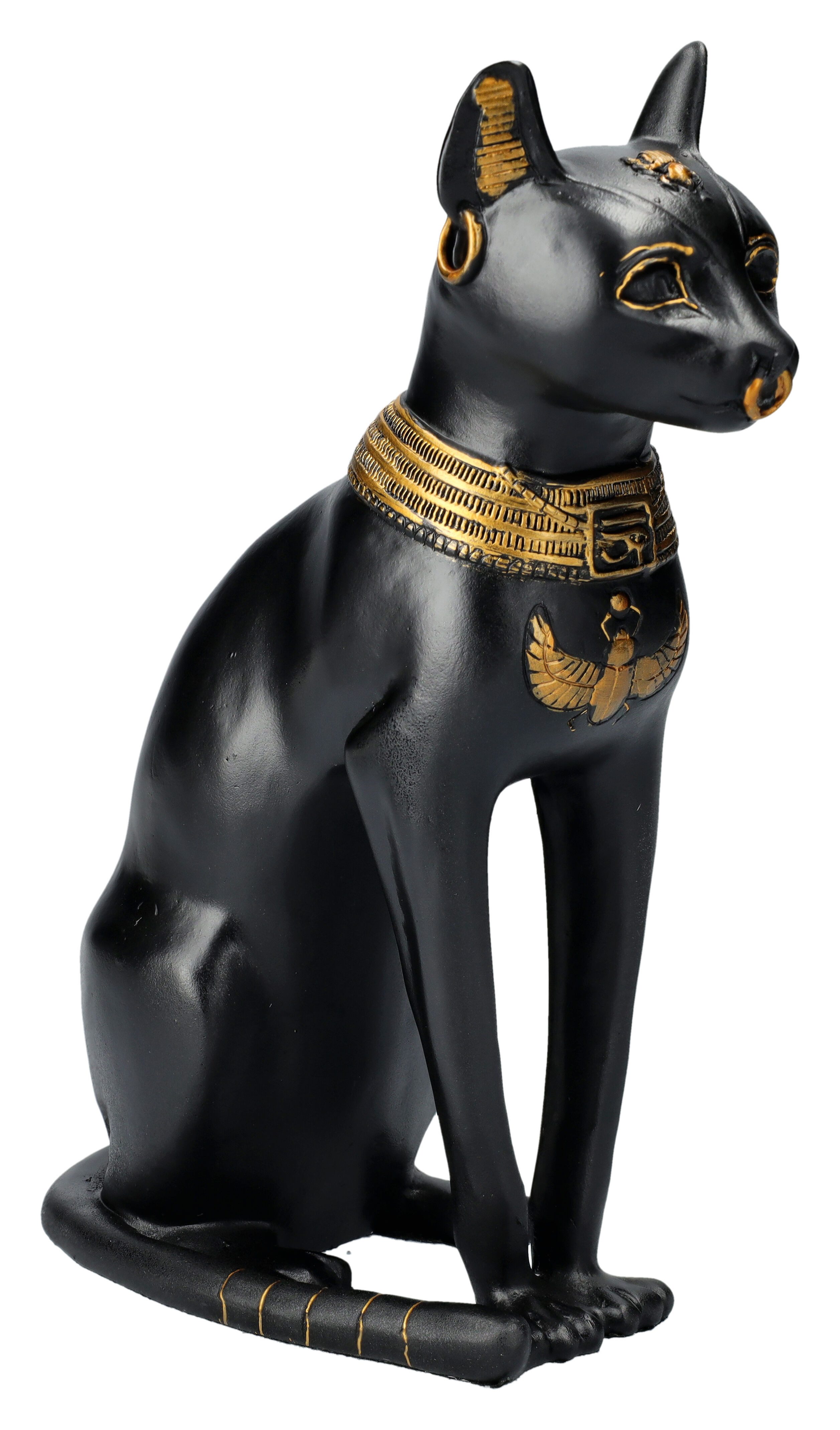 Dekofigur Bastet Figur - Ägyptische Göttin als Katze - Ägypten Dekofigur