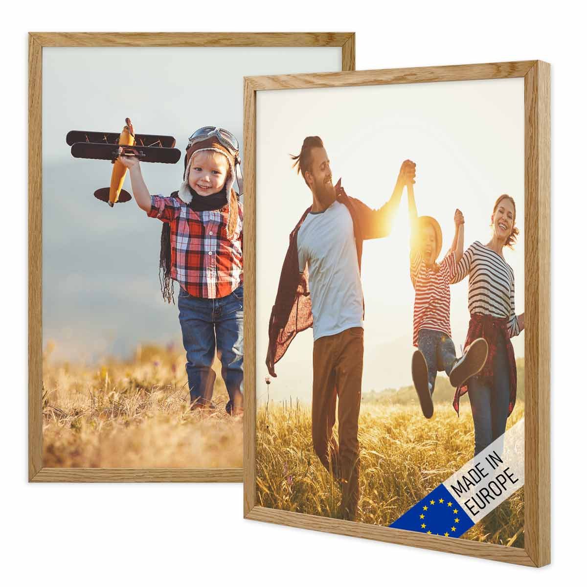 PHOTOLINI Bilderrahmen 2er Set Massivholz-Rahmen Modern günstig online kaufen
