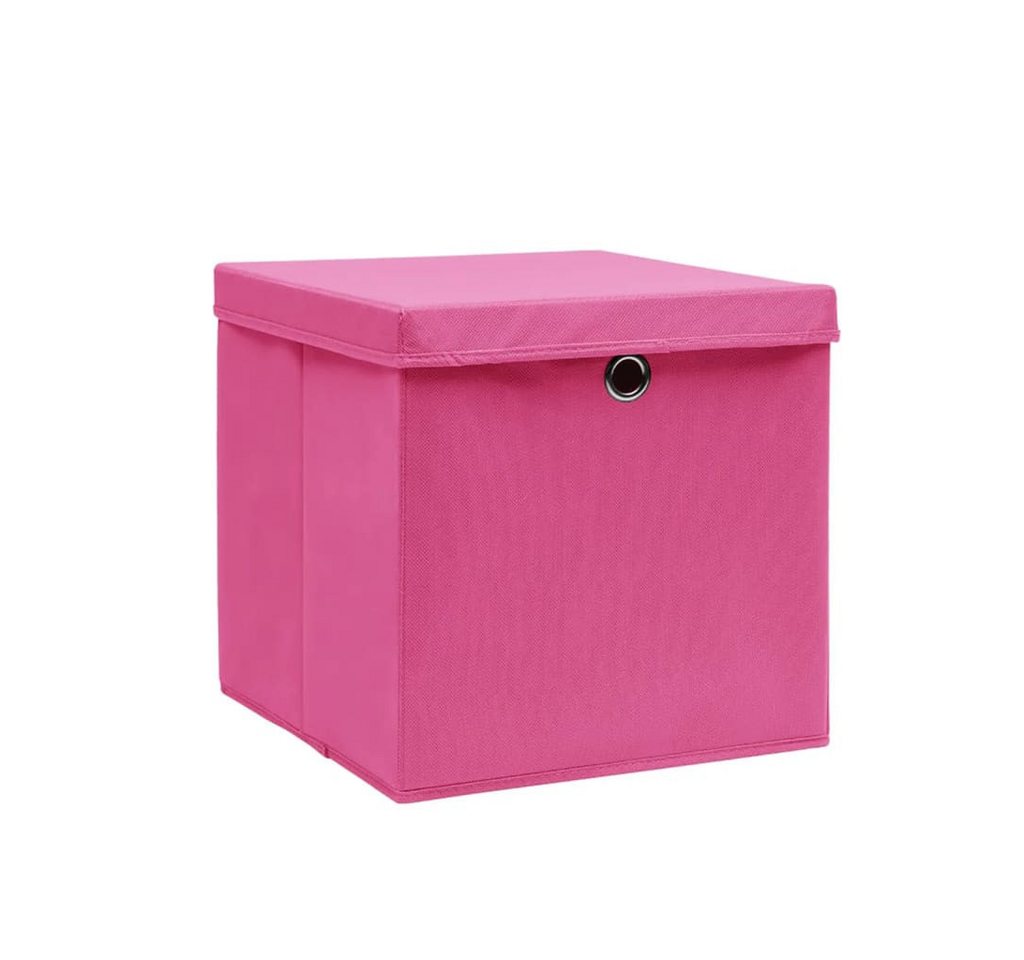 Thumbnail - vidaXL Aufbewahrungsbox, Aufbewahrungsboxen mit Deckeln 10 Stk. 28x28x28 cm Rosa