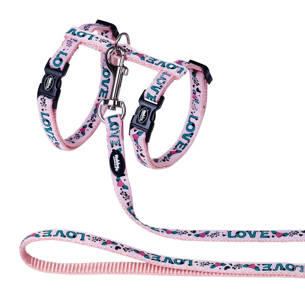 Nobby Geschirr Katzengarnitur Love rosa