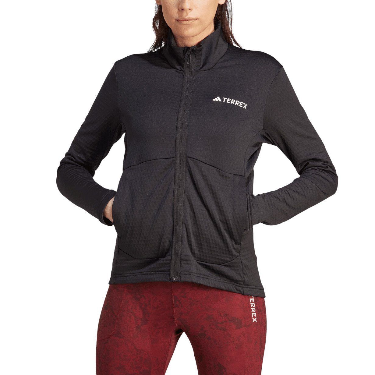 adidas Performance Fleecejacke Terrex Multi Light schwarz Damen