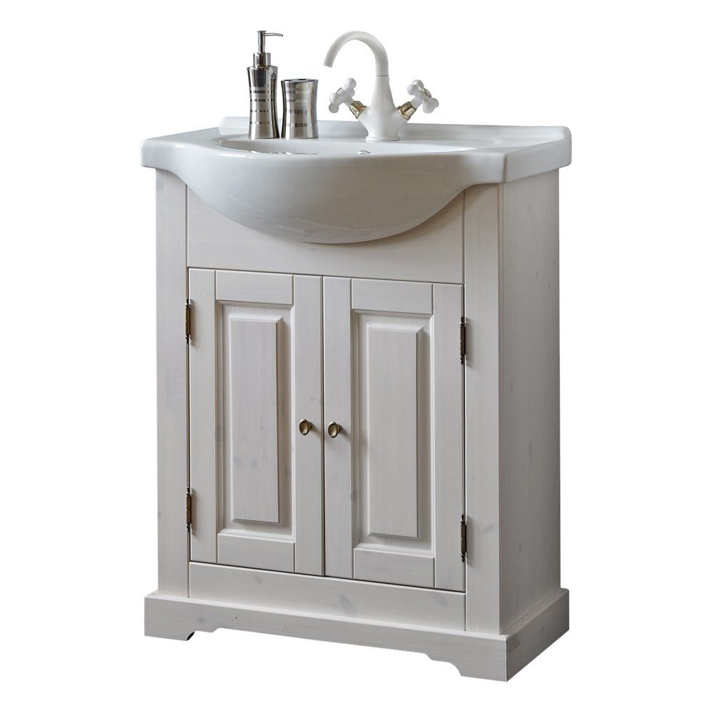 Lomadox Waschtisch LIRIA-56, weiß 65x85x43cm günstig online kaufen