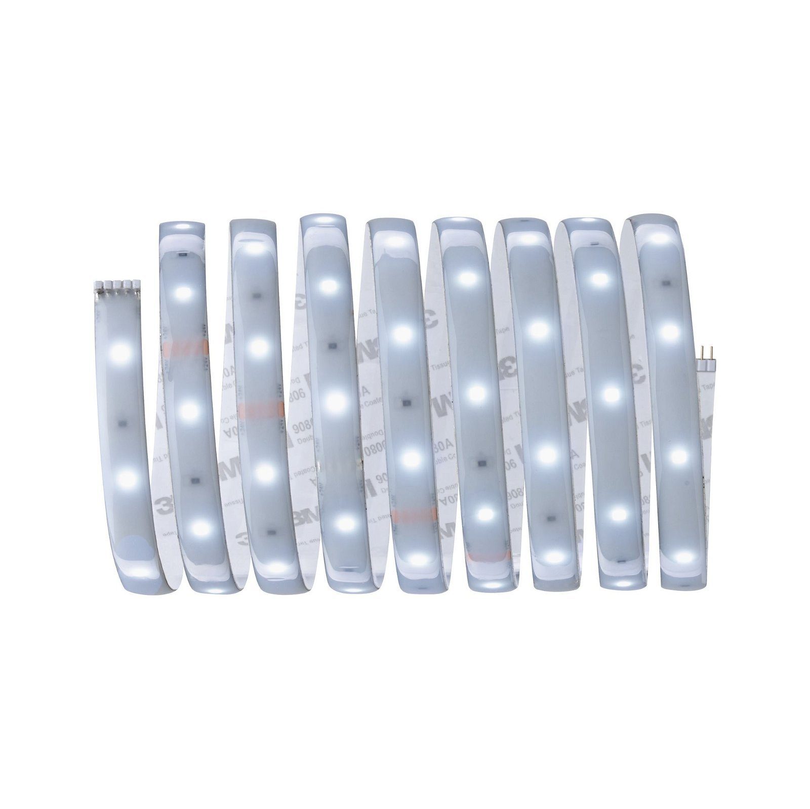 Paulmann LED-Streifen MaxLED 250 Stripe 2,5m Daylight 6500K 10W 24V Silber Kunststoff, 1-flammig, IP44 Cover