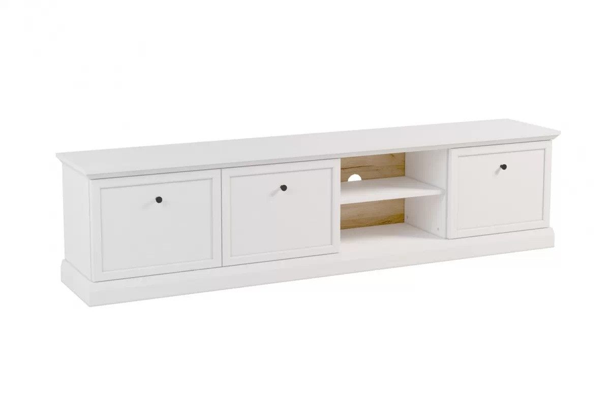 ROYAL24_MARKT TV-Schrank Livento TV-Lowboard mit 3 Türen im klassischen Design (TV-Schrank, 1-St., Premium - Livento) Premium-Qualität – Stilvoller Look – Makellose Verarbeitung.