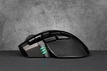 Corsair IRONCLAW RGB WIRELESS Rechargeable Gaming-Maus (Bluetooth, kabelgebunden, 1 dpi)