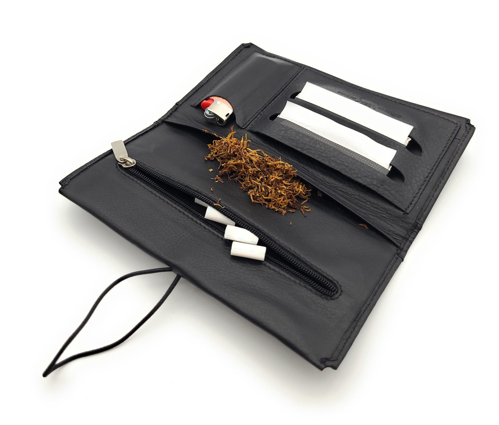 Lemasi Tabakbeutel echt Leder Tabaktasche Drehertasche Tabaketui, Blättchen günstig online kaufen