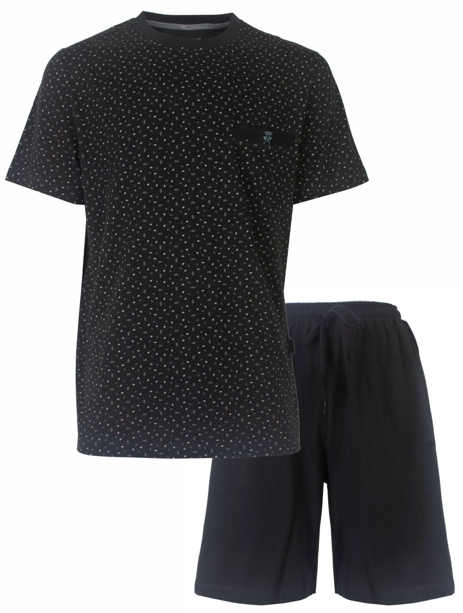 Paul Hopkins Shorty Herren Pyjama kurz Schlafanzug (2 tlg) Baumwolle