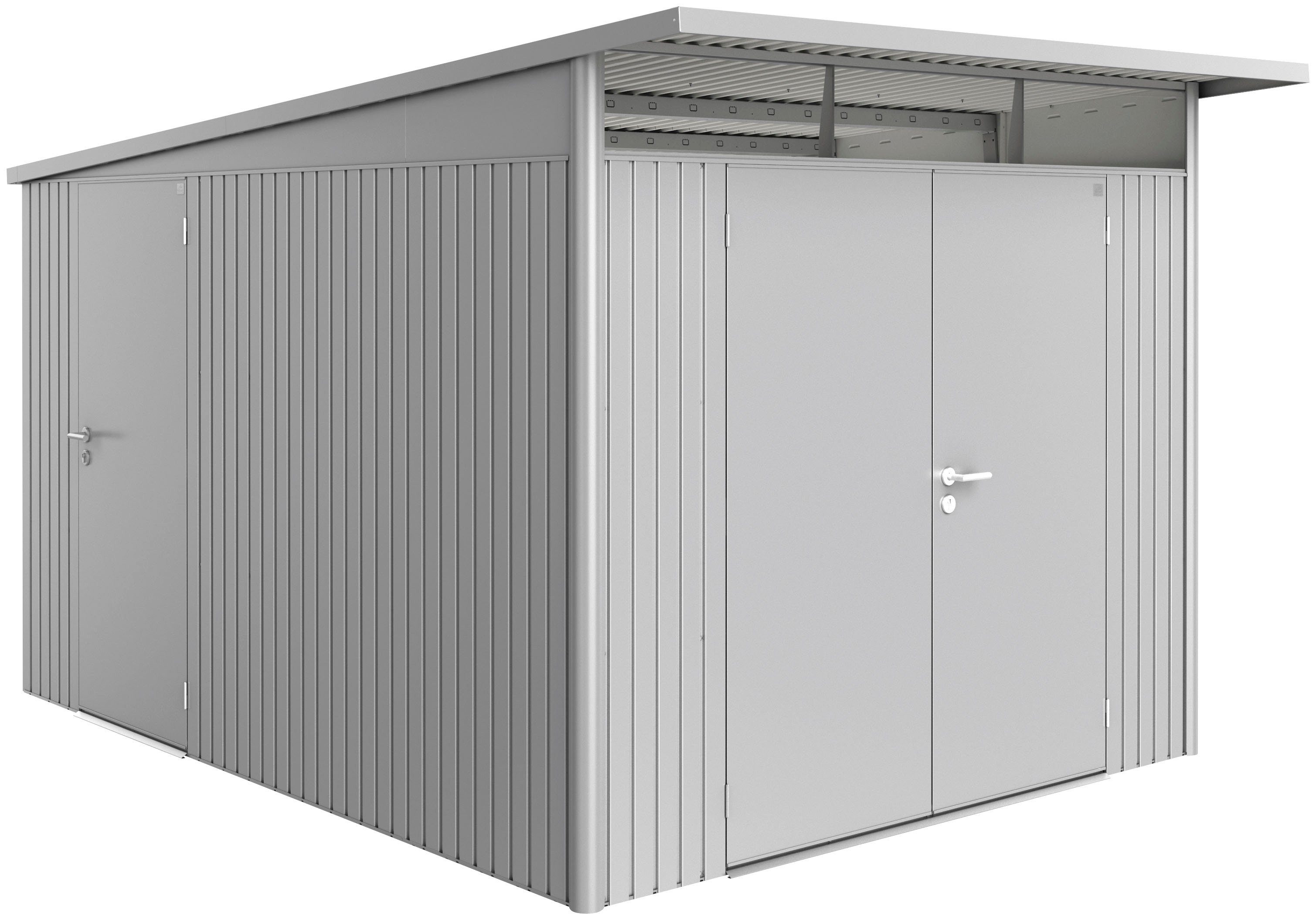 Biohort Nebeneingangstür, für Gerätehaus HighLine, silber-metallic, inklusive Türrahmen