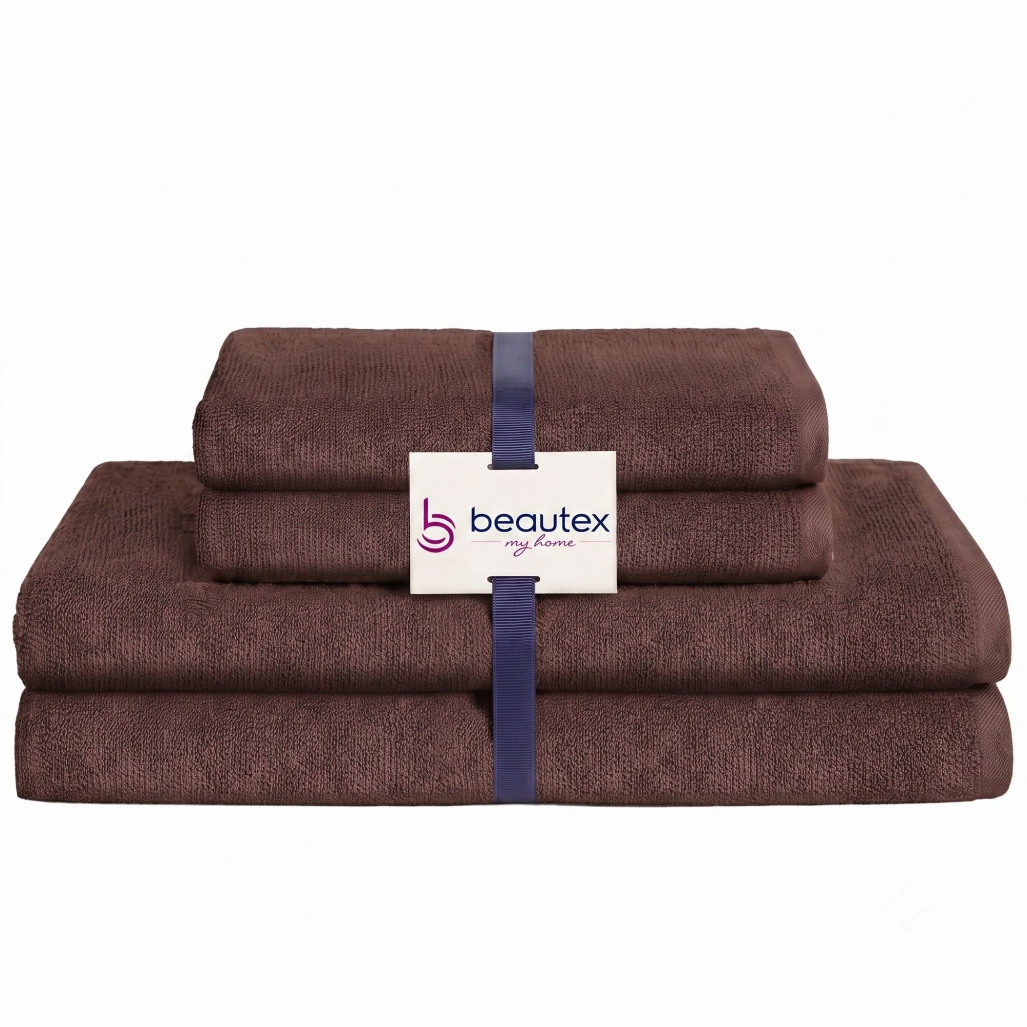 Beautex Handtuch Set, Premium Frottier Sets, 100% Baumwolle 550g/m², Multischlaufen-Optik, Frottier, saugstark, weich, flusenfrei, schnelltrocknend, schadstoffgeprüft