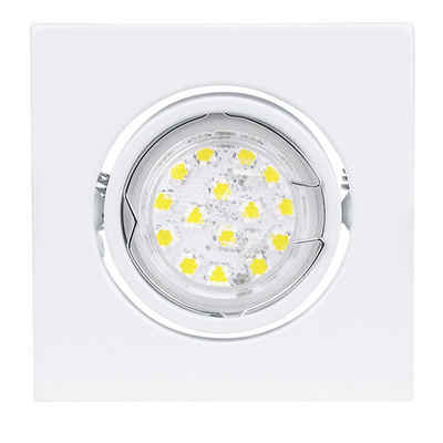 EGLO Deckenleuchte EGLO Deckenleuchte LED Einbau-Leuchte Strahler Deckenlampe Spot weiß