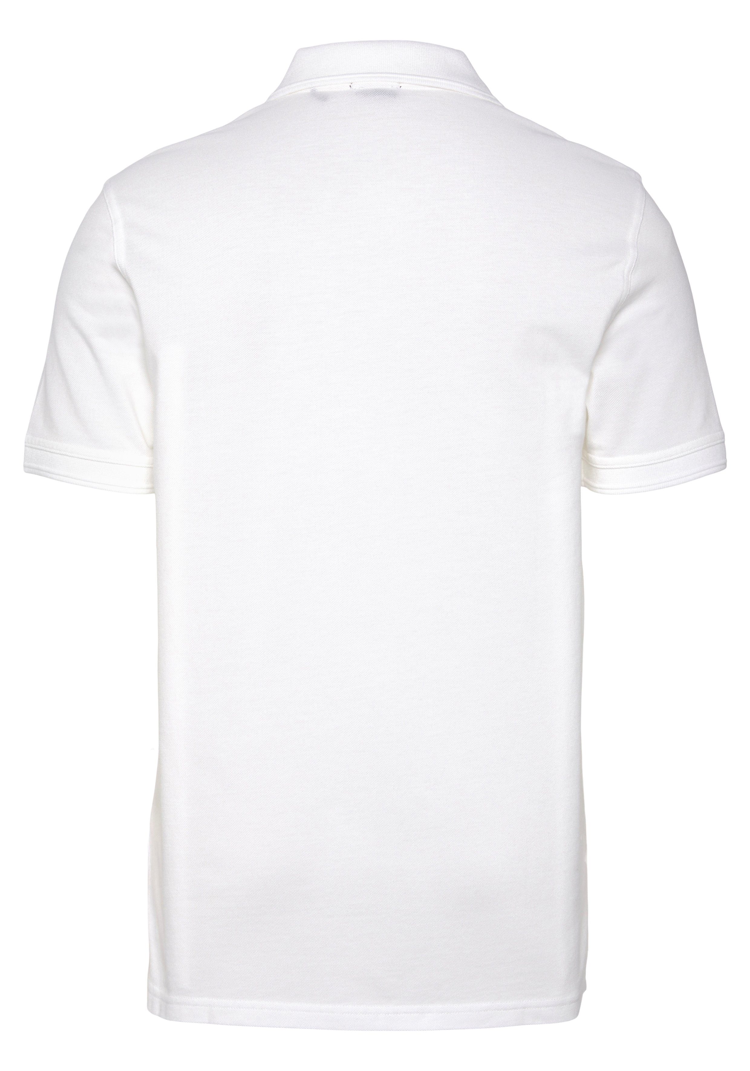 dezentem 01 mit BOSS auf ORANGE Brust der Poloshirt 10203439 Logoschriftzug Prime weiß