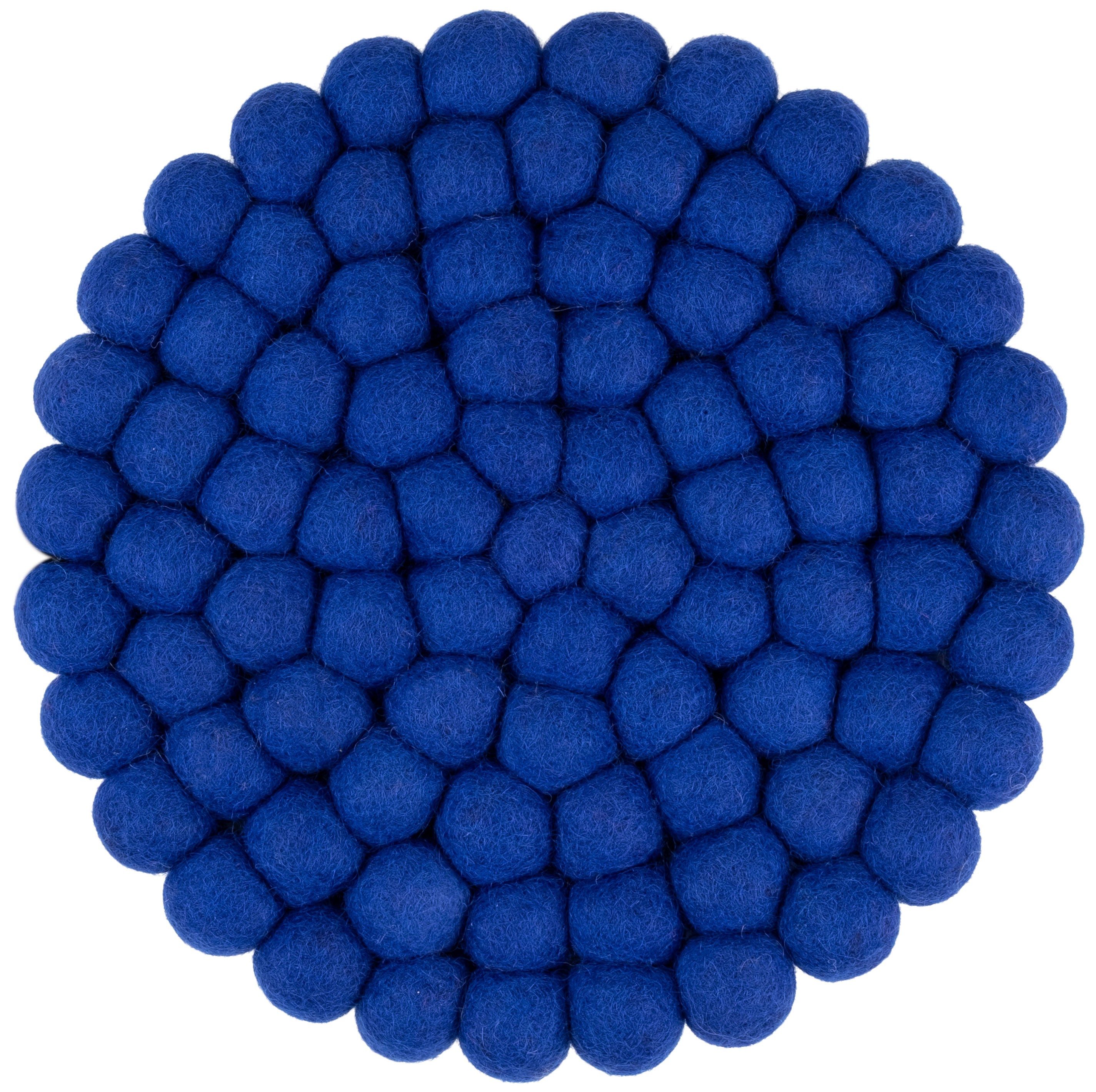 myfelt Topfuntersetzer Filzkugel Topfuntersetzer ⌀ 20 cm, Schurwolle