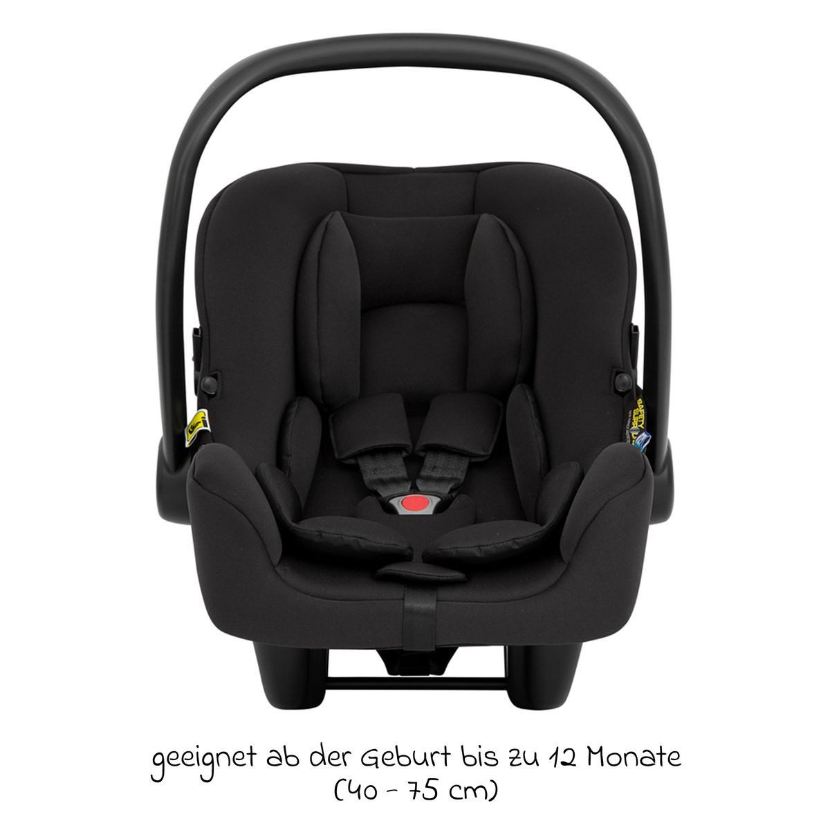 Graco Babyschale SnugLite - Midnight, Baby Autositz ab Geburt - 13 kg (40 cm - 75 cm) mit Sitzverkleinerer