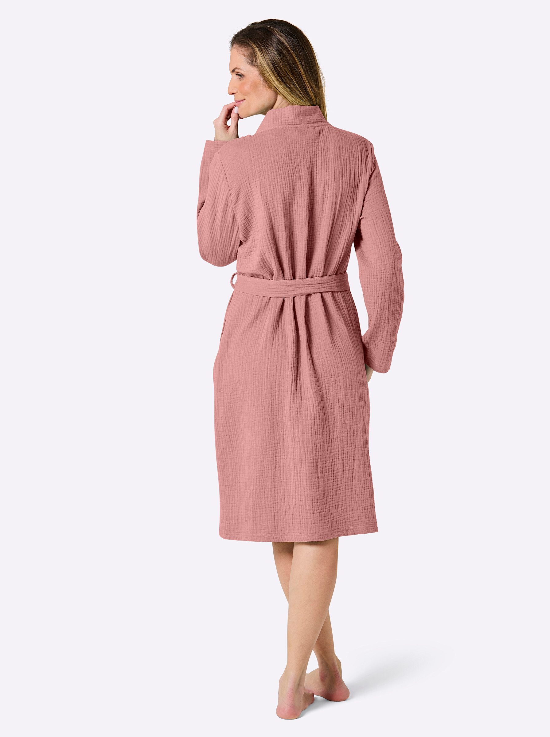 Witt Damenbademantel Bademantel ., Länge ca. 105 cm, Baumwolle, Bindeband günstig online kaufen