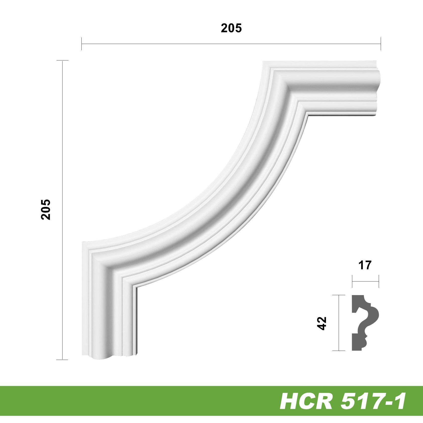 Hexim Zierleiste HCR517-1, 2 Ecken, HEXIM günstig online kaufen