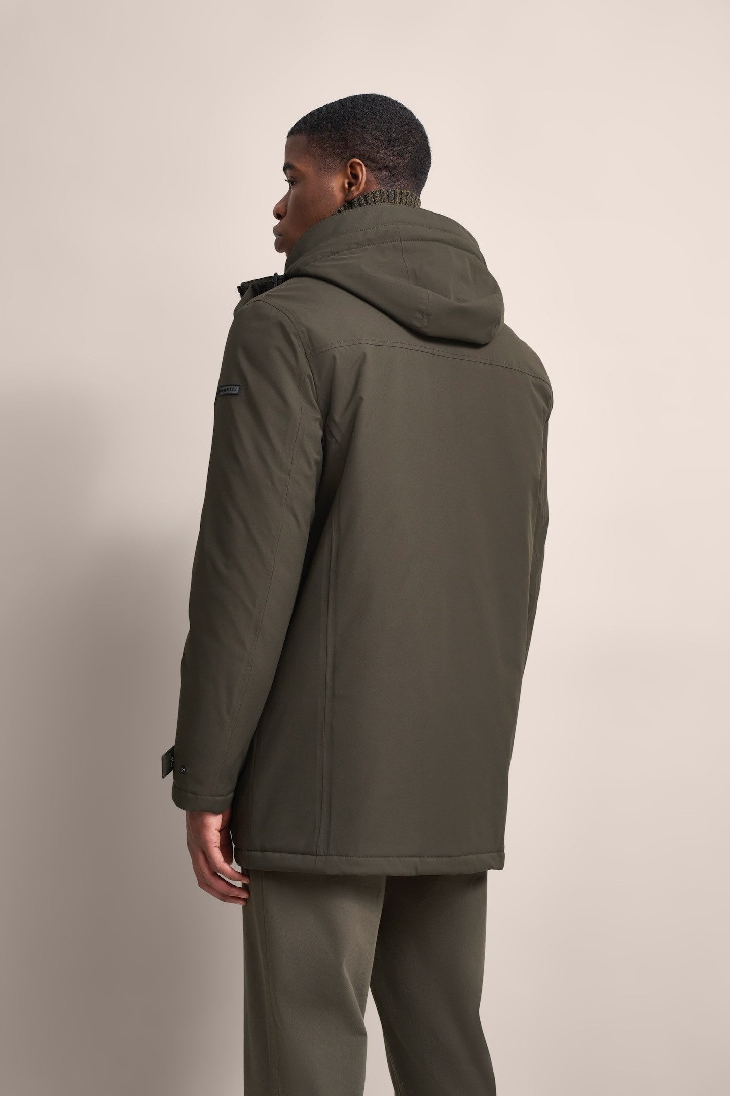 bugatti Kurzjacke mit innenliegendem Strickkragen günstig online kaufen