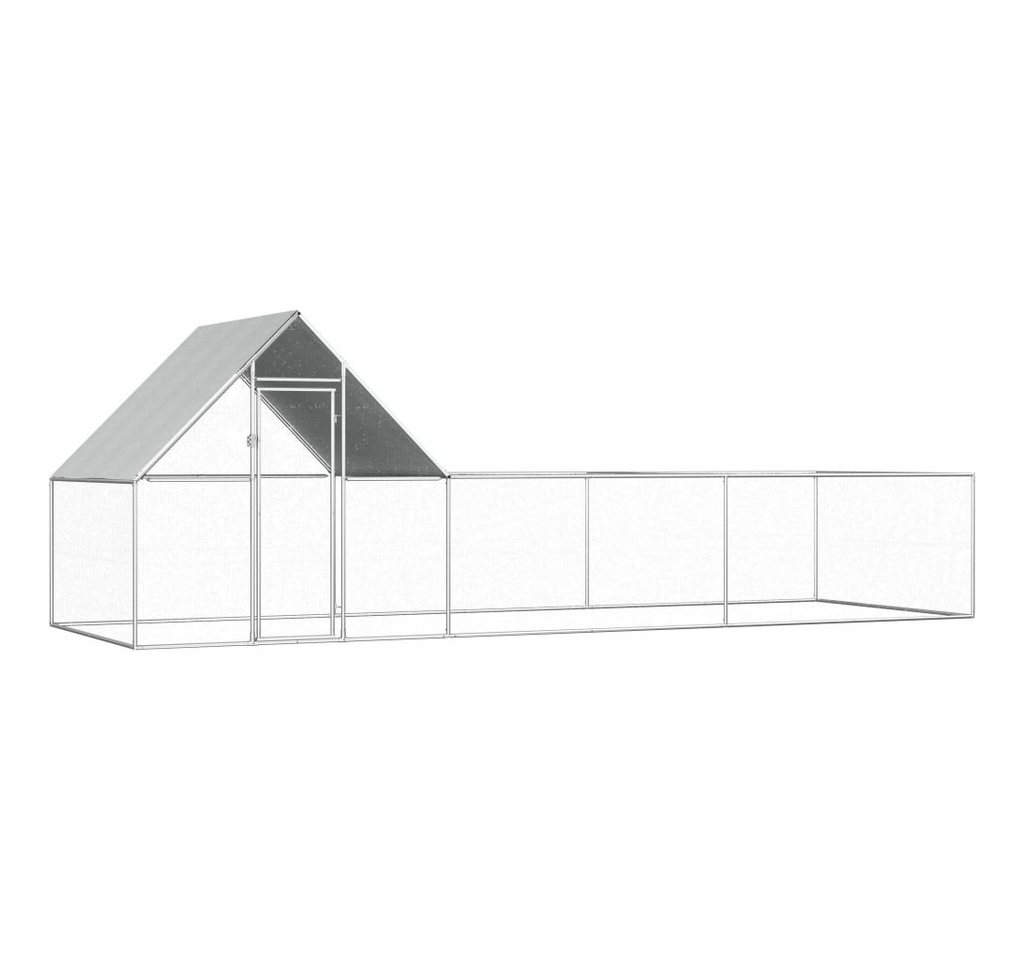Thumbnail - vidaXL Hühnerstall, Hühnerkäfig 6x2x2 m Verzinkter Stahl