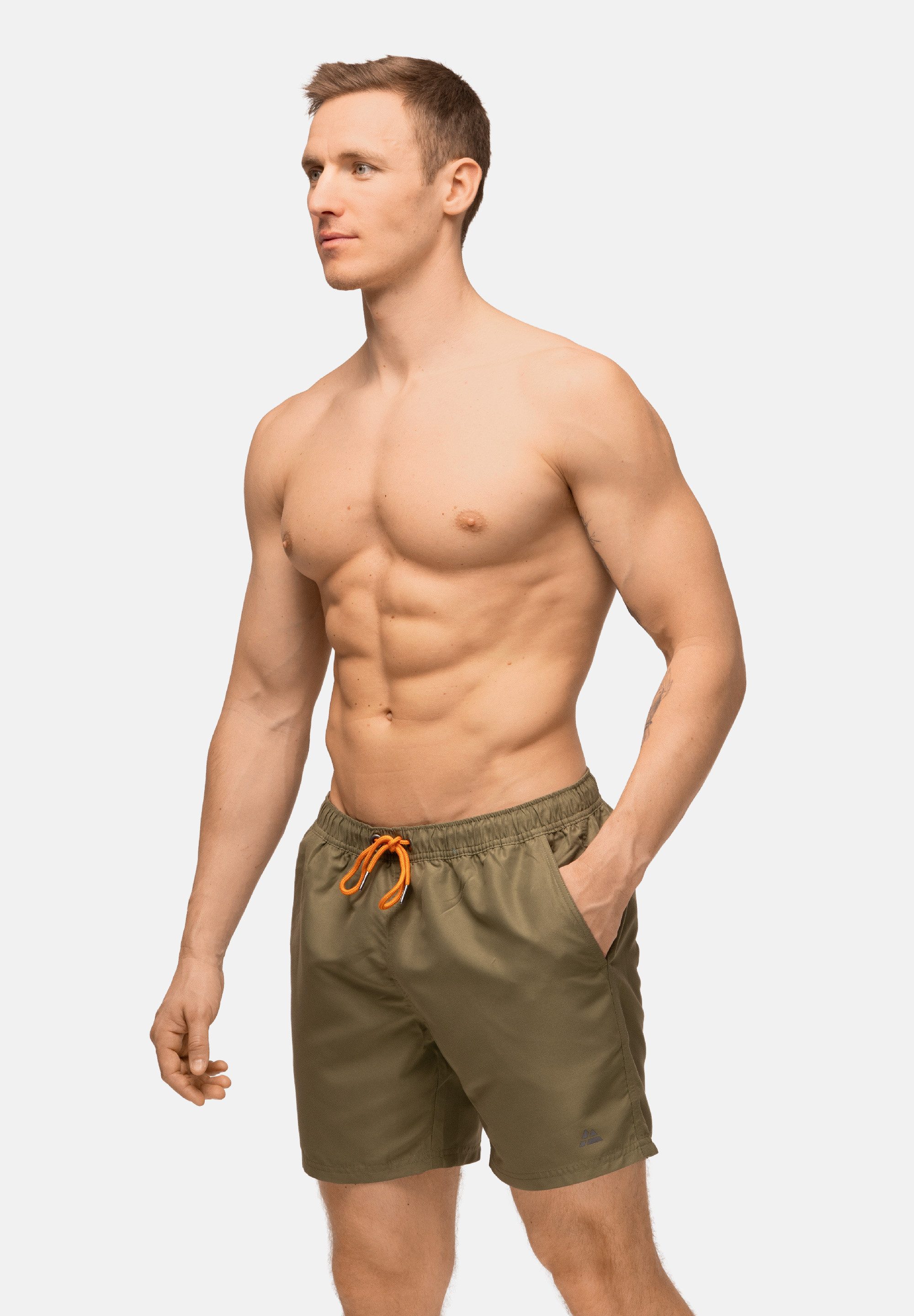 DANISH ENDURANCE Badehose Swim Shorts Herren Badeshorts mit Taschen, schnelltrocknend, recycelte Materialien