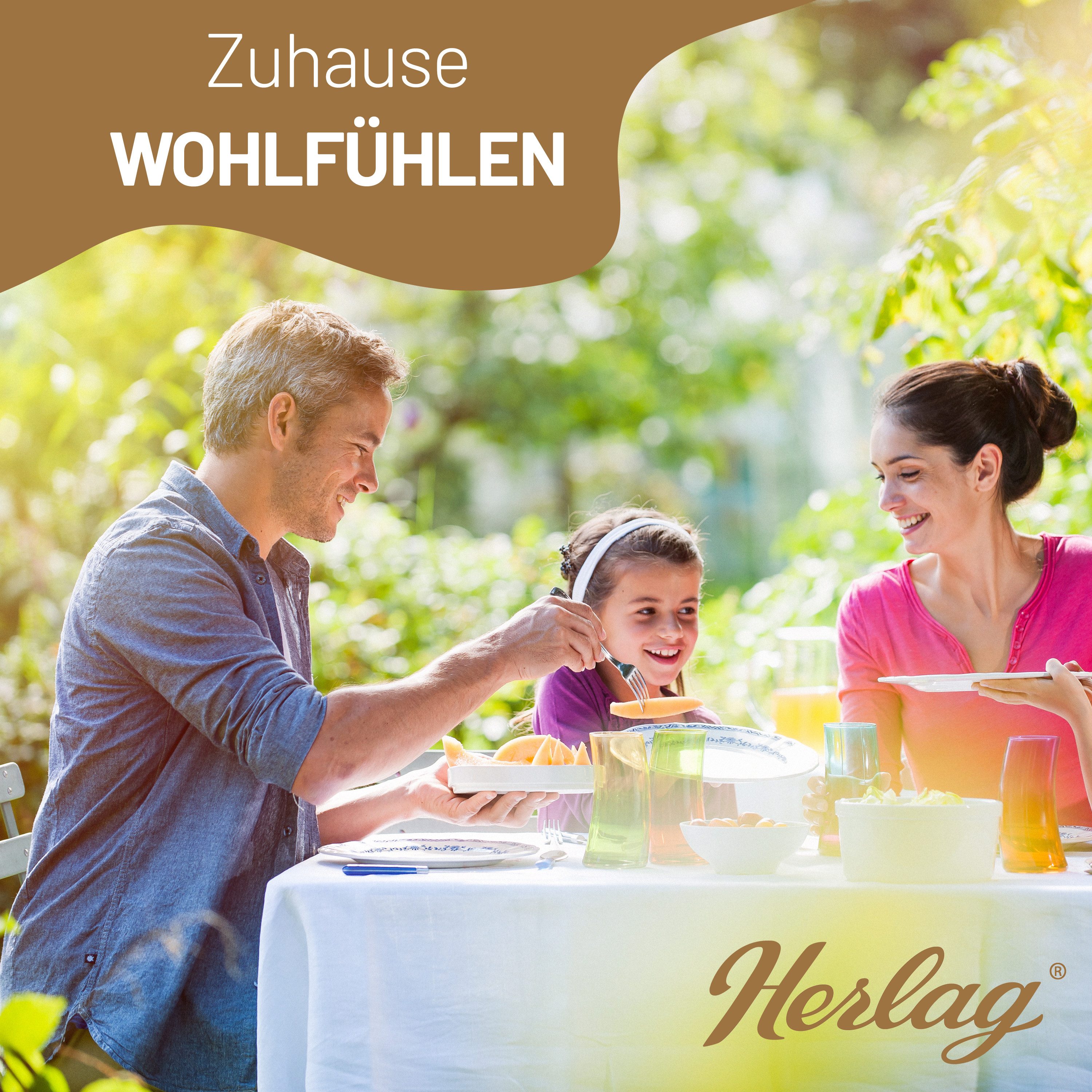 Herlag Hochlehnerauflage Valeria Gartenstuhlauflage für Hochlehner 123x50x7,5cm Muster, Gartenmöbelauflage Design-Edition