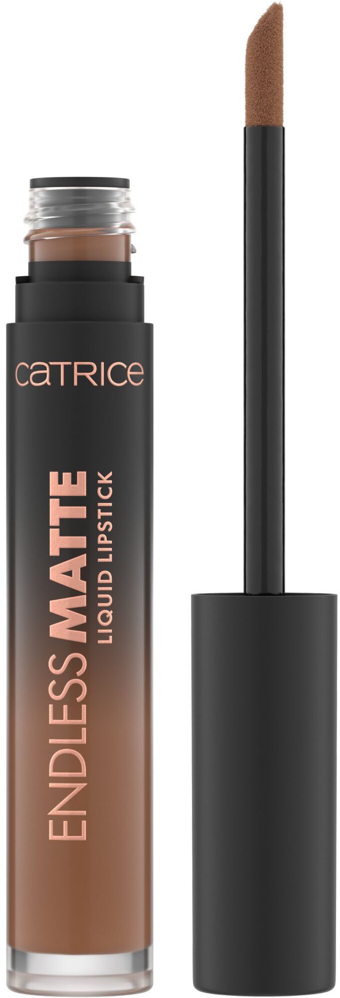Catrice Lippenstift Endless Matte Liquid Lipstick, 3-tlg., Cremige, nicht klebrige Textur in einem edlen Schokobraun-Ton