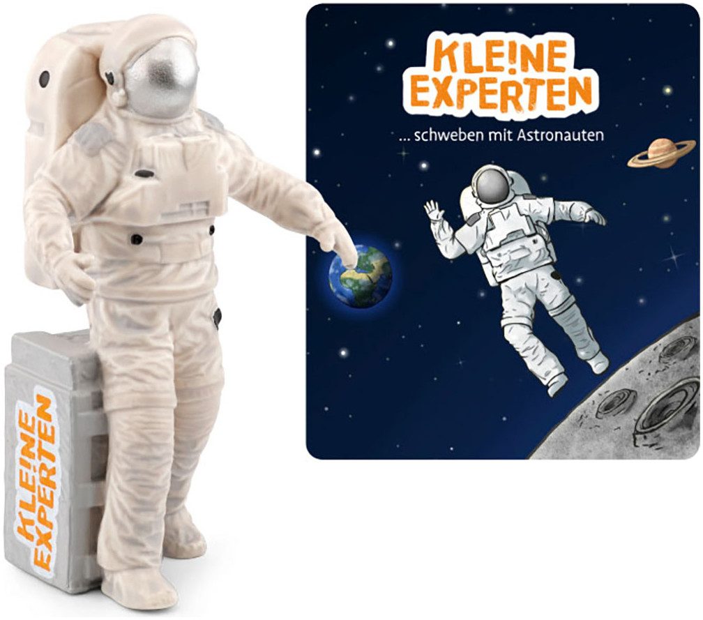 Hörspielfigur KLE!NE EXPERTEN schweben mit Astronauten