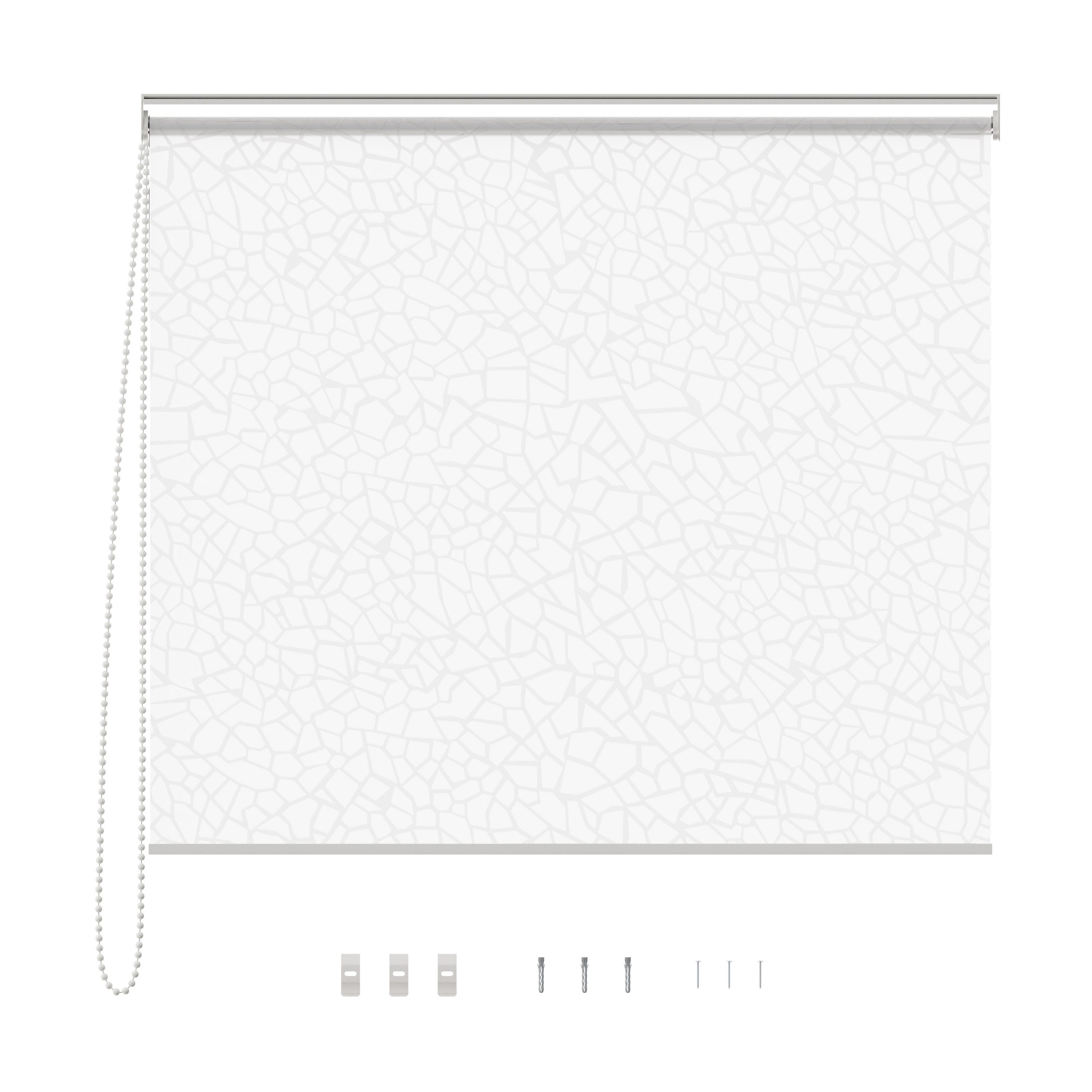Aquabad® Duschrollo Vaskaflex Badewannenrollo Breite 100 cm, Muster: Mosaik, Breite: 100cm – Bild 5 von 5