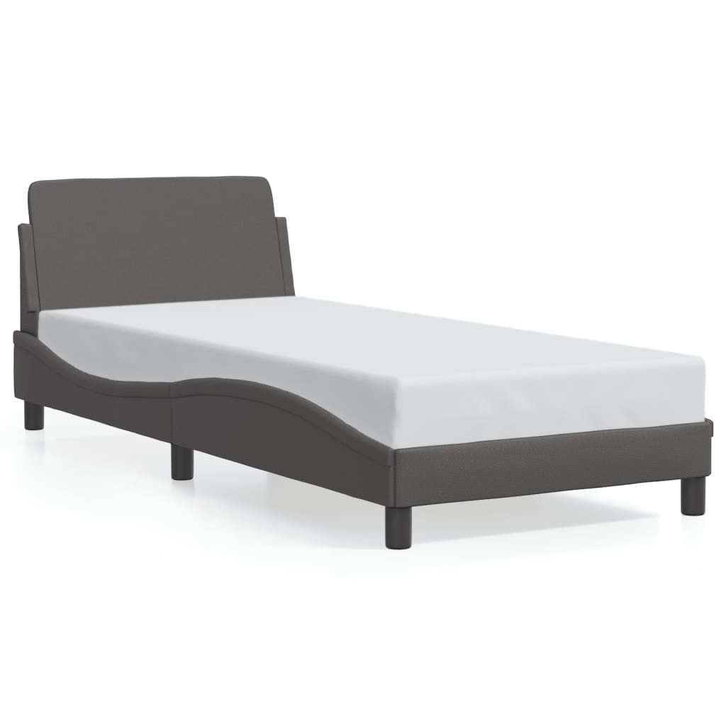 vidaXL Bett Bettgestell "Dover" Grau 90x190 günstig online kaufen