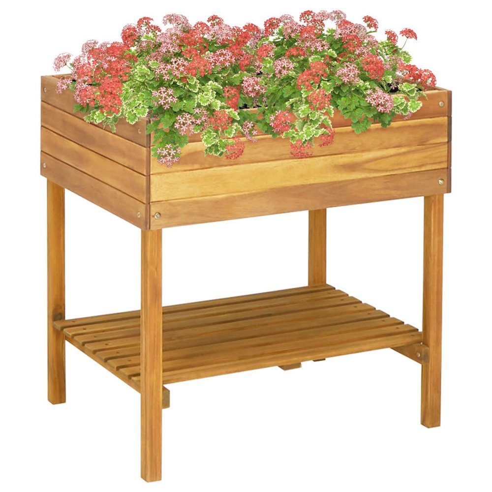 DOTMALL Blumentopf Erhöhter Gartenpflanzer 78,5 x 58,5 x 78,5 cm,Pflanzkübel Outdoor