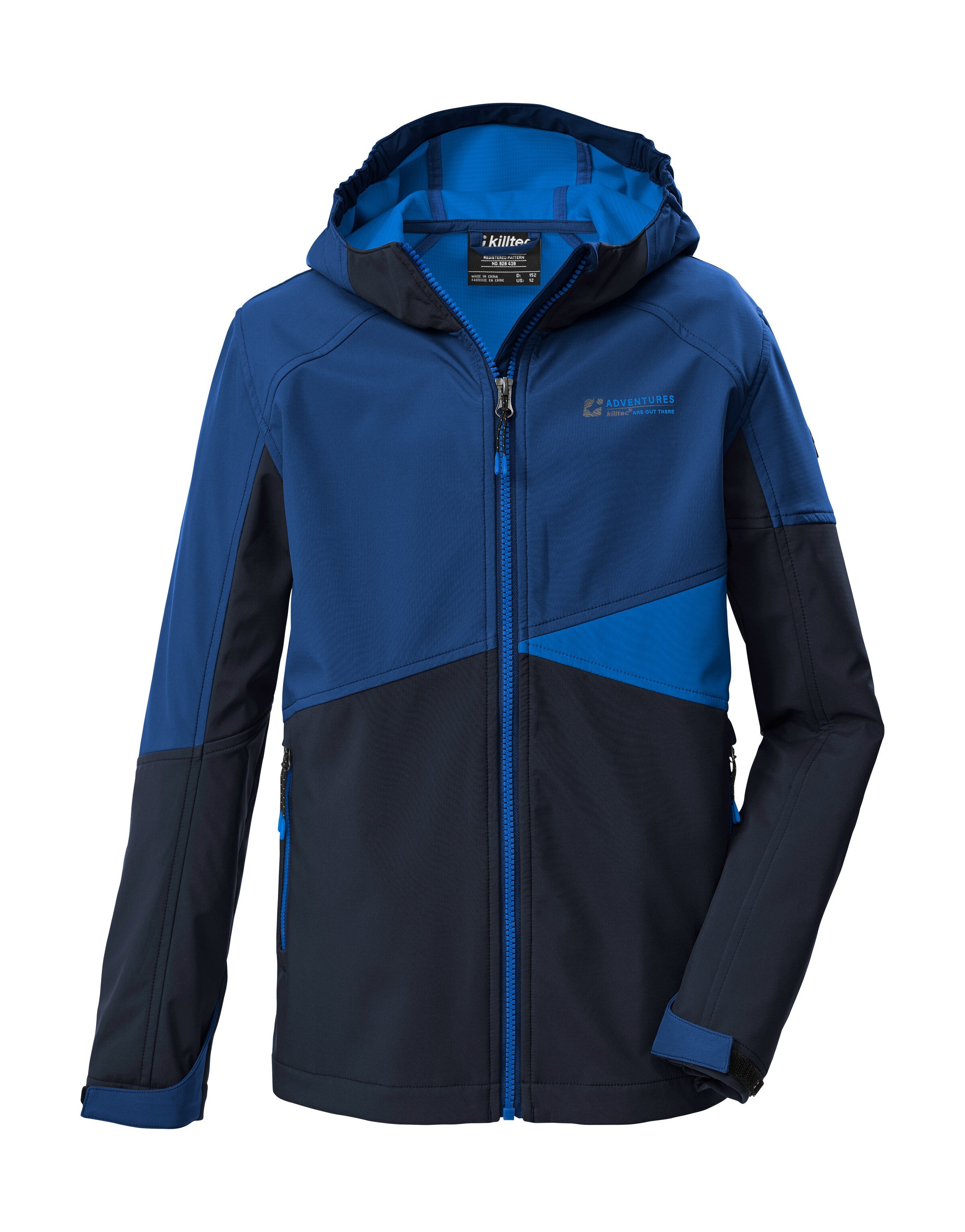Killtec Softshelljacke KOS 142 BYS SFTSHLL JCKT Wind- und wasserabweisende Kinderjacke, Colourblock-Design