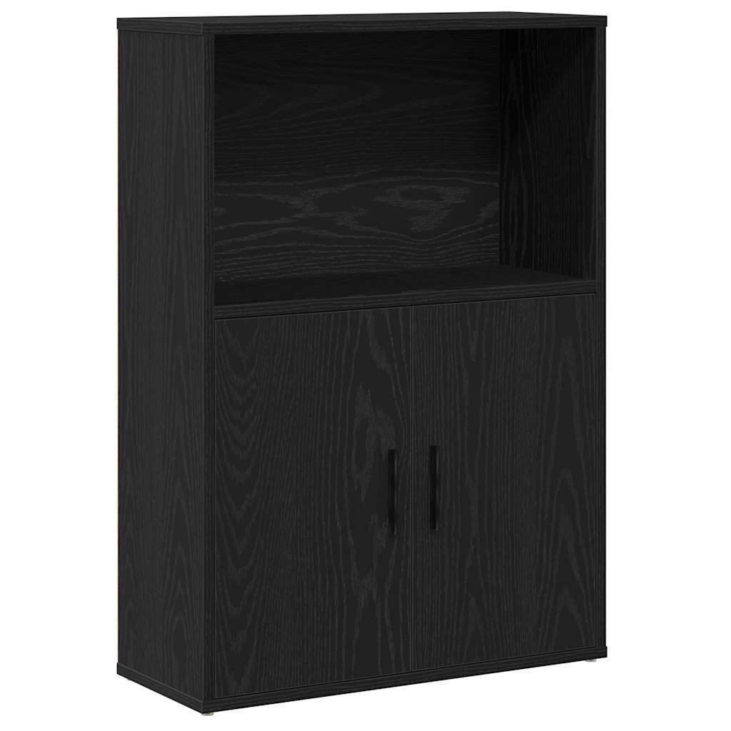 vidaXL Bücherregal Bücherregal Schwarz Eichen-Optik 60x24x85 günstig online kaufen