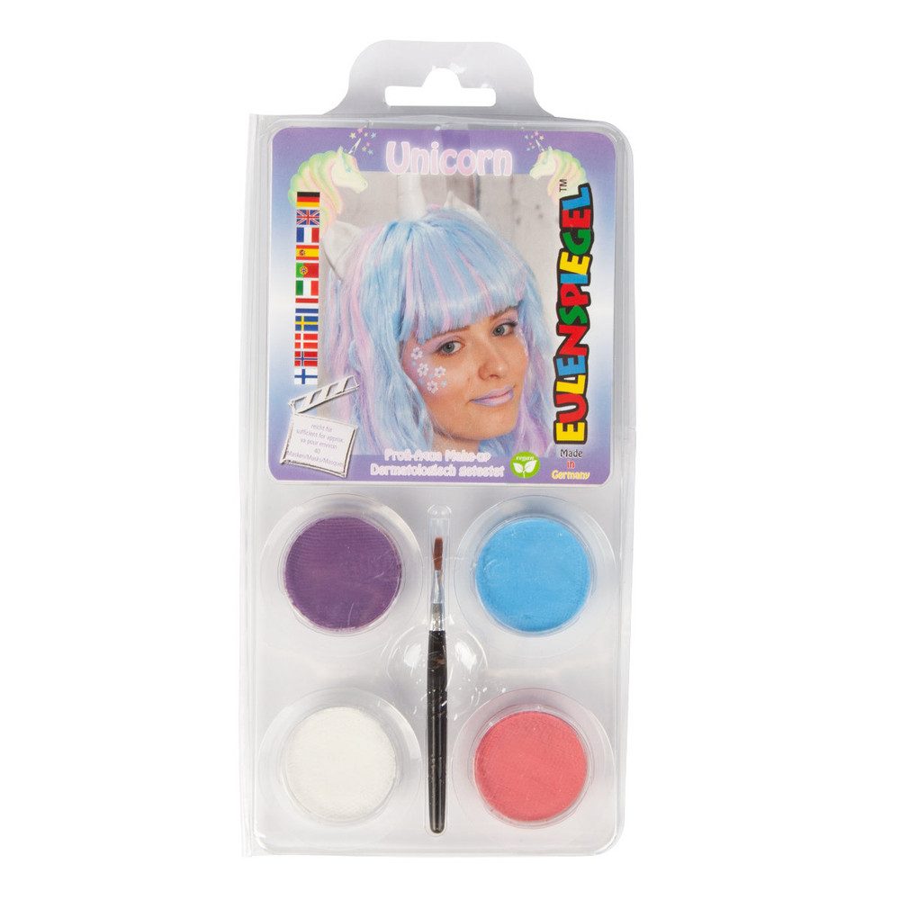 Eulenspiegel Kostüm Schminkset - Einhorn - Make-up mit Zubehör