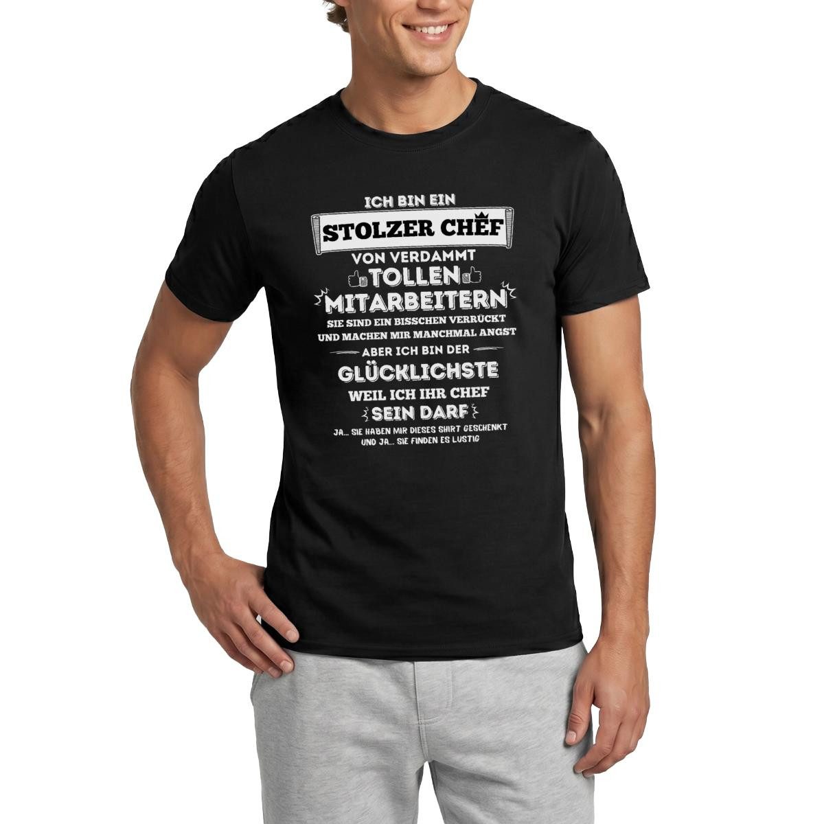 T-Shirt Stolzer Chef Von Verdammt Tollen Mitarbeitern Geschenk Chef Männer T-S