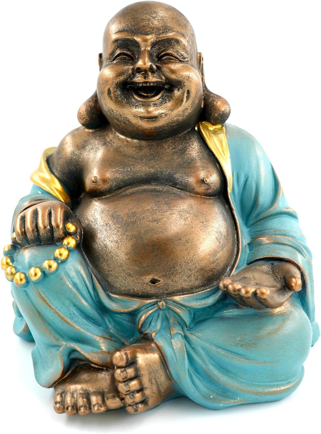 MF Buddhafigur Harmonische Buddha-Skulptur 'Mint Green', 23 cm - Glücksbringer