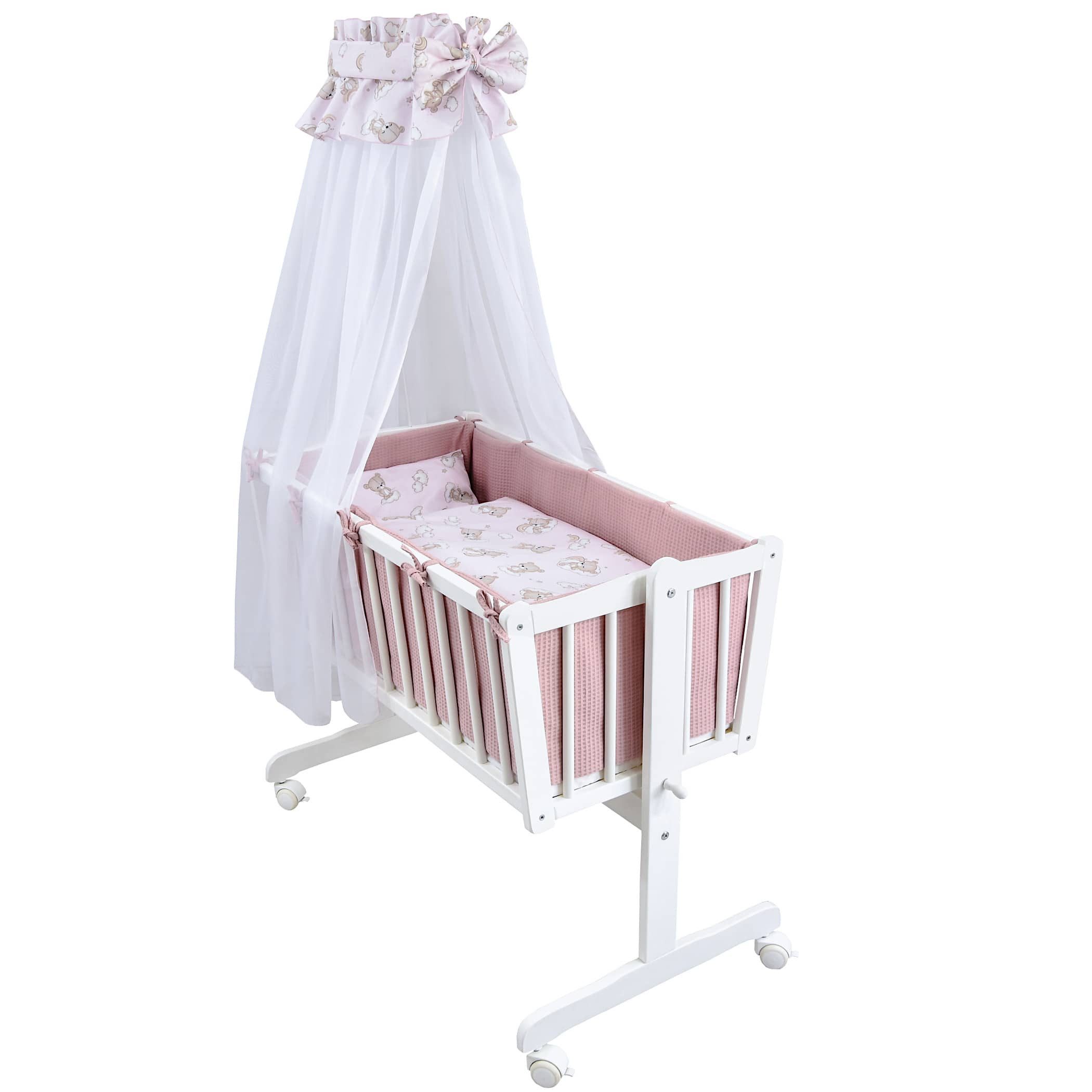 Baby-Delux Babybettwäsche Baby Wiegenset Waffelpique, Textilien, 6 teilig, günstig online kaufen