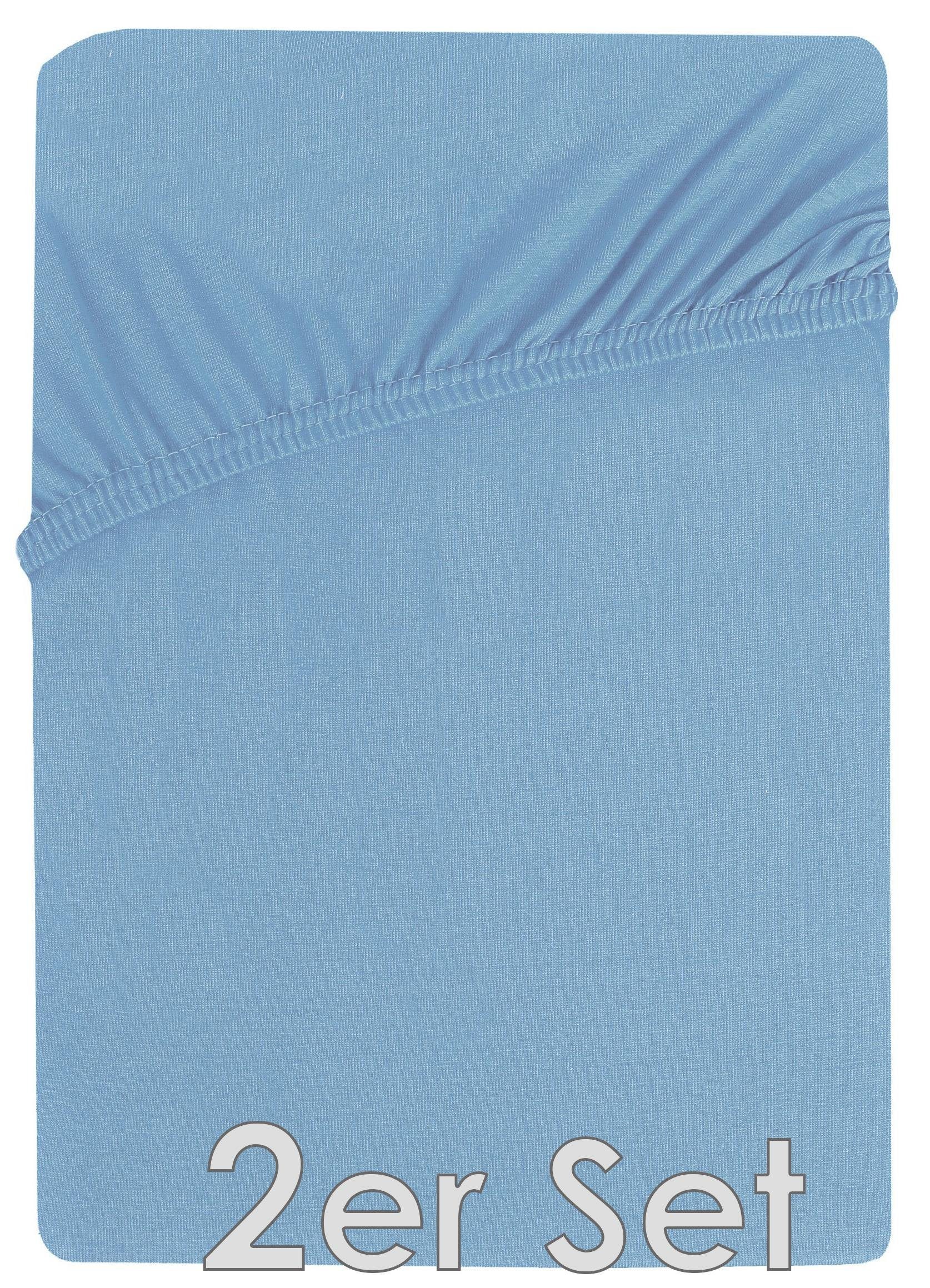 NatureMark Spannbettlaken Jersey Spannbetttuch, 100% Baumwolle, günstig online kaufen