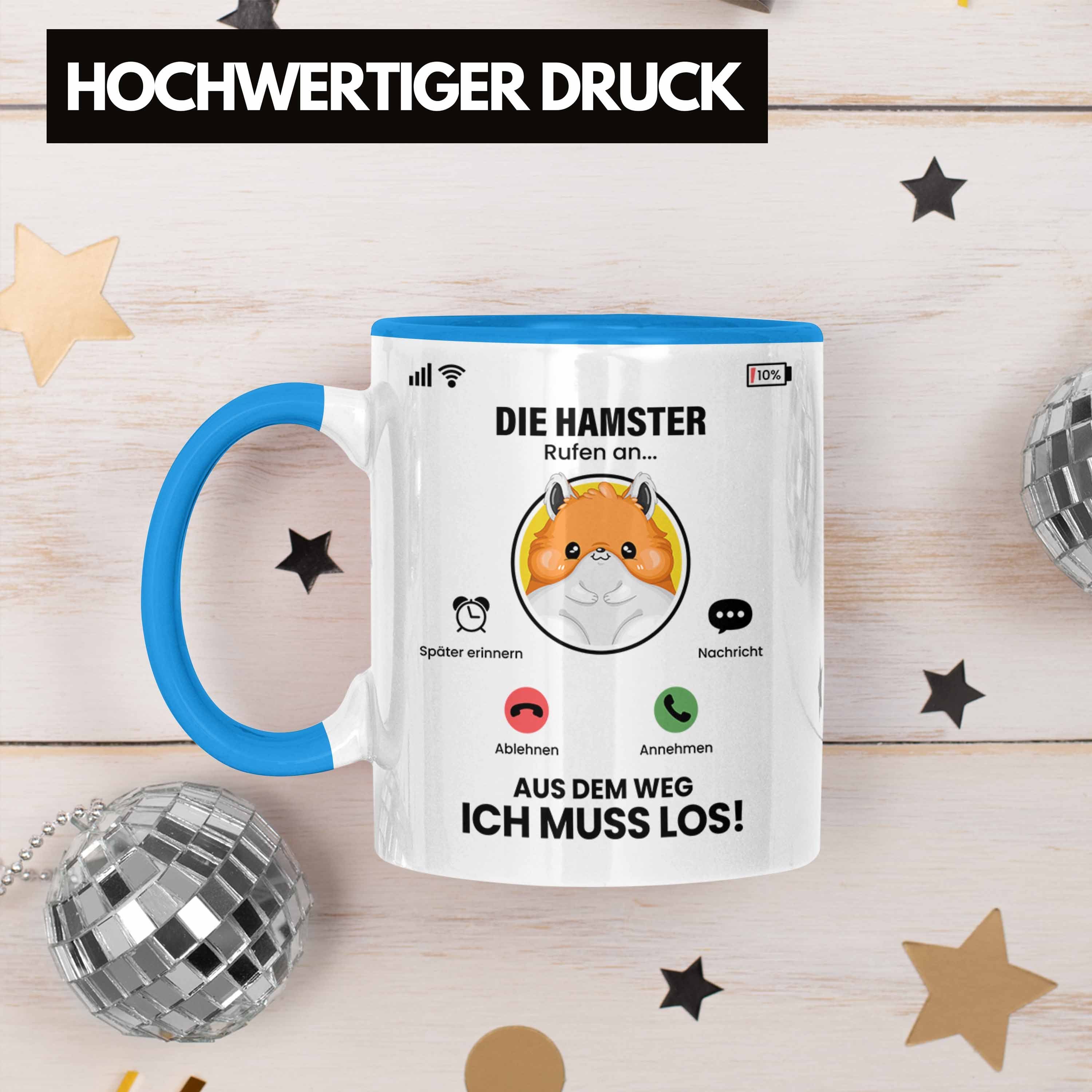 für Hamster Tasse Tasse Züchter Gesch An Die Trendation Rufen Hamster Geschenk Besitzer Blau