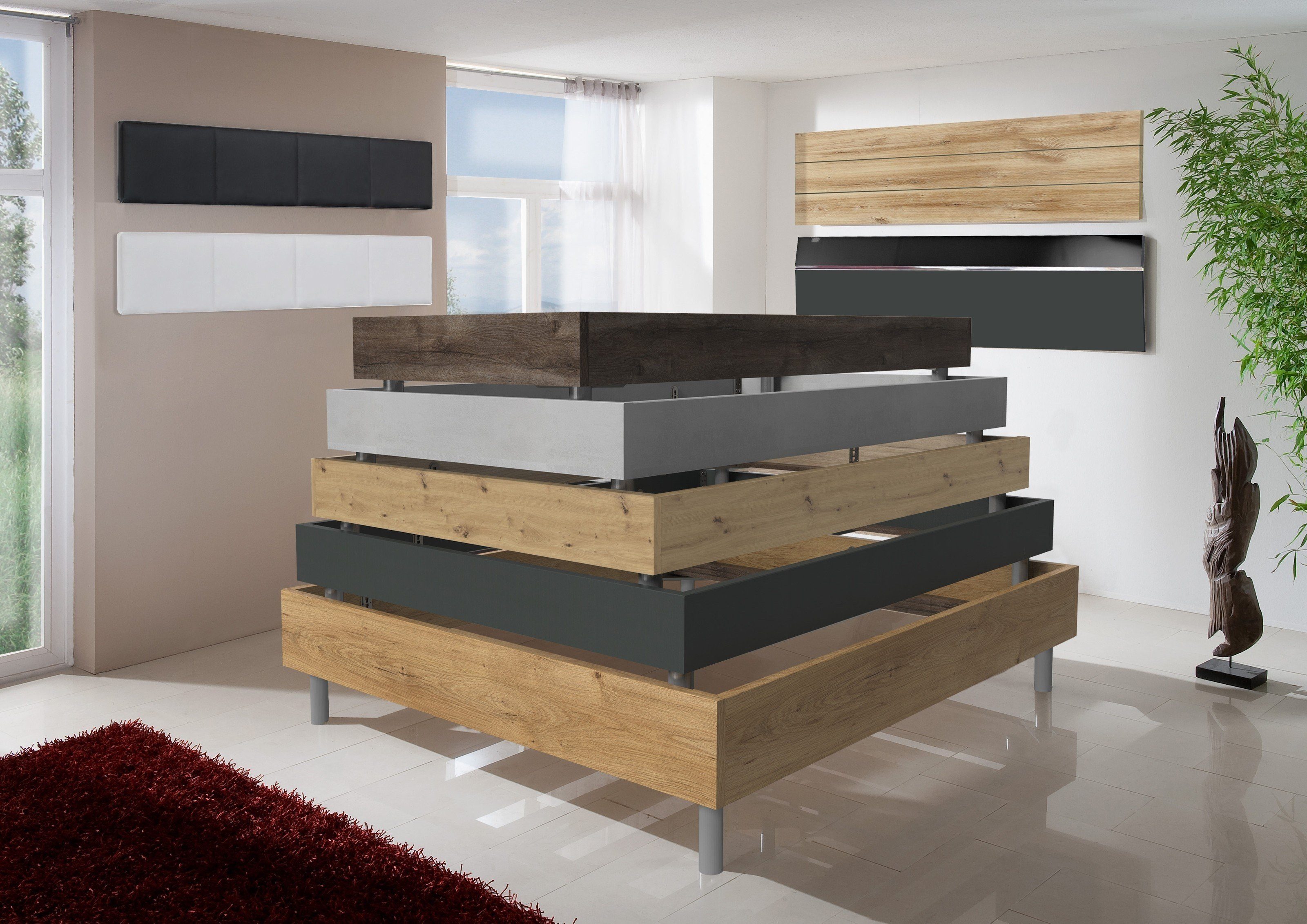 Wimex Bettgestell in weiß (BxHxT: 109x46x210 cm)