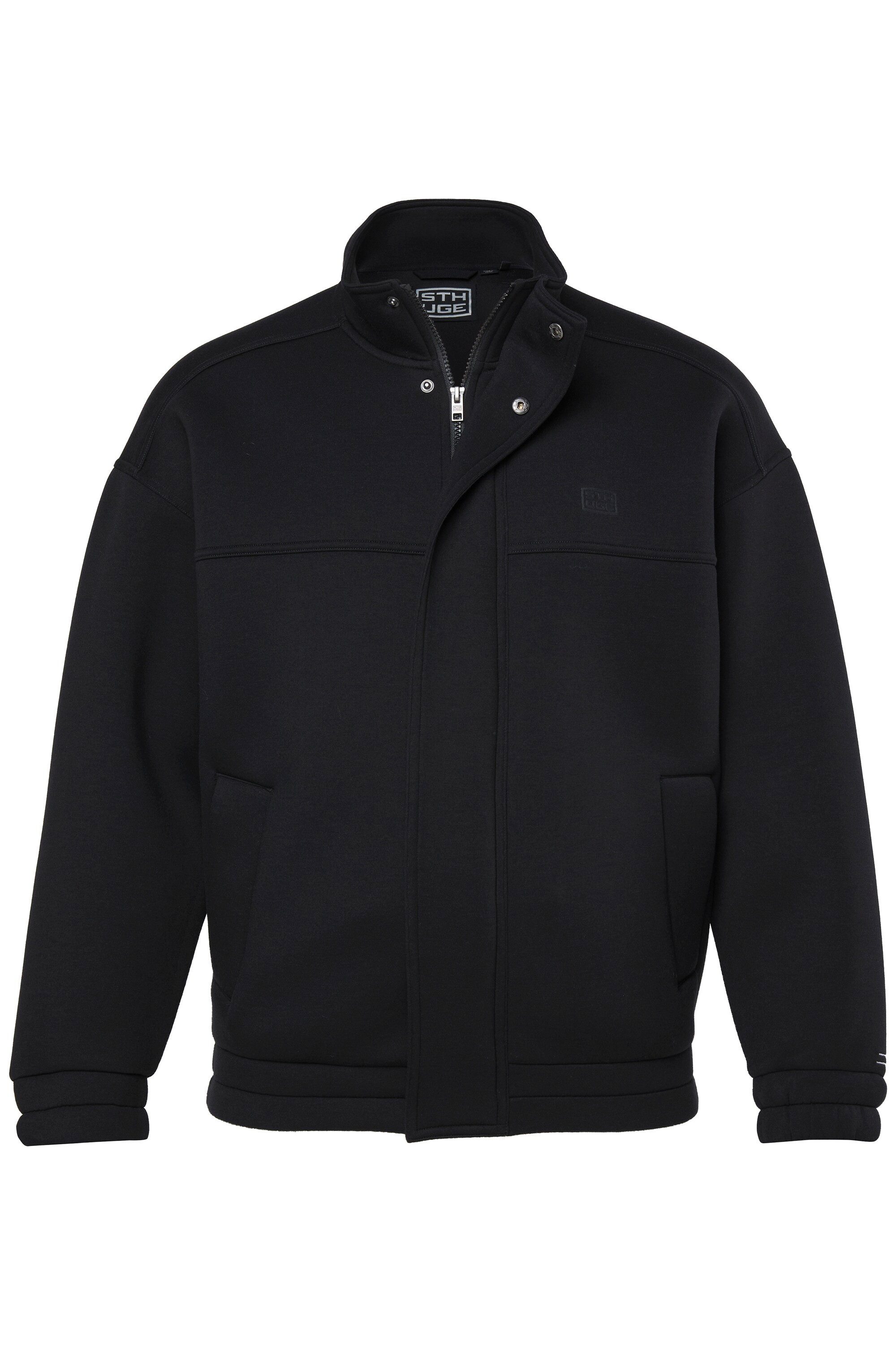 STHUGE Fleecejacke Scuba-Jacke oversized Stehkragen Zipper bis 8 XL
