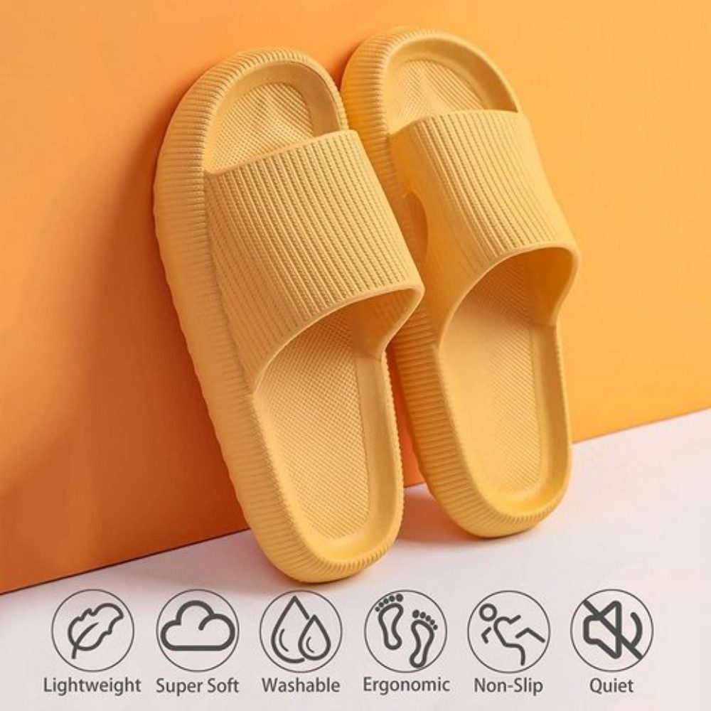 Blusmart Damen Herren Badeschuhe Badepantolette (EVA Rutschfest Pantoletten, Dicke Sohle bequeme) für Badezimmer, Schlafzimmer, Wohnzimmer, Strand, Freizeit – Bild 5 von 5