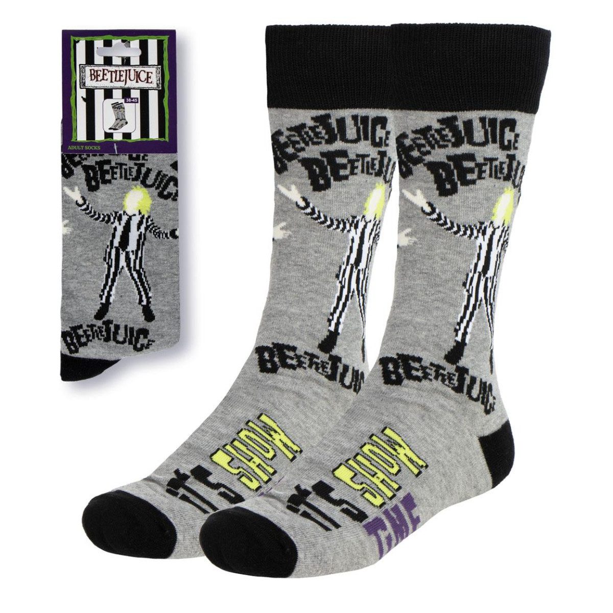 Cerda Socken Beetlejuice Socken Erwachsene 38-45 Baumwolle Bequeme Strümpfe günstig online kaufen