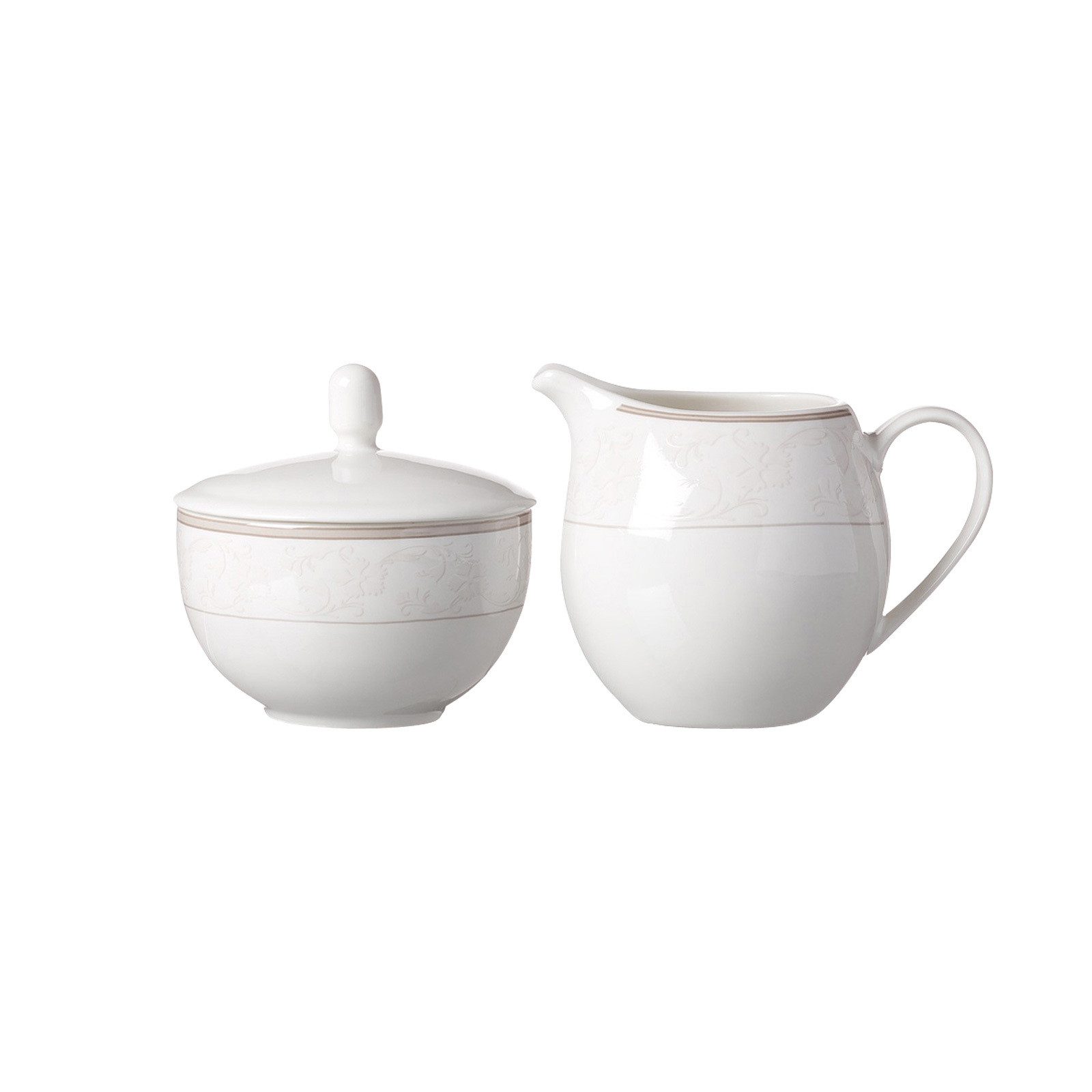 Ritzenhoff & Breker Milch- und Zuckerset Isabella Milch- und Zucker-Set 2er Set (2-tlg), Porzellan