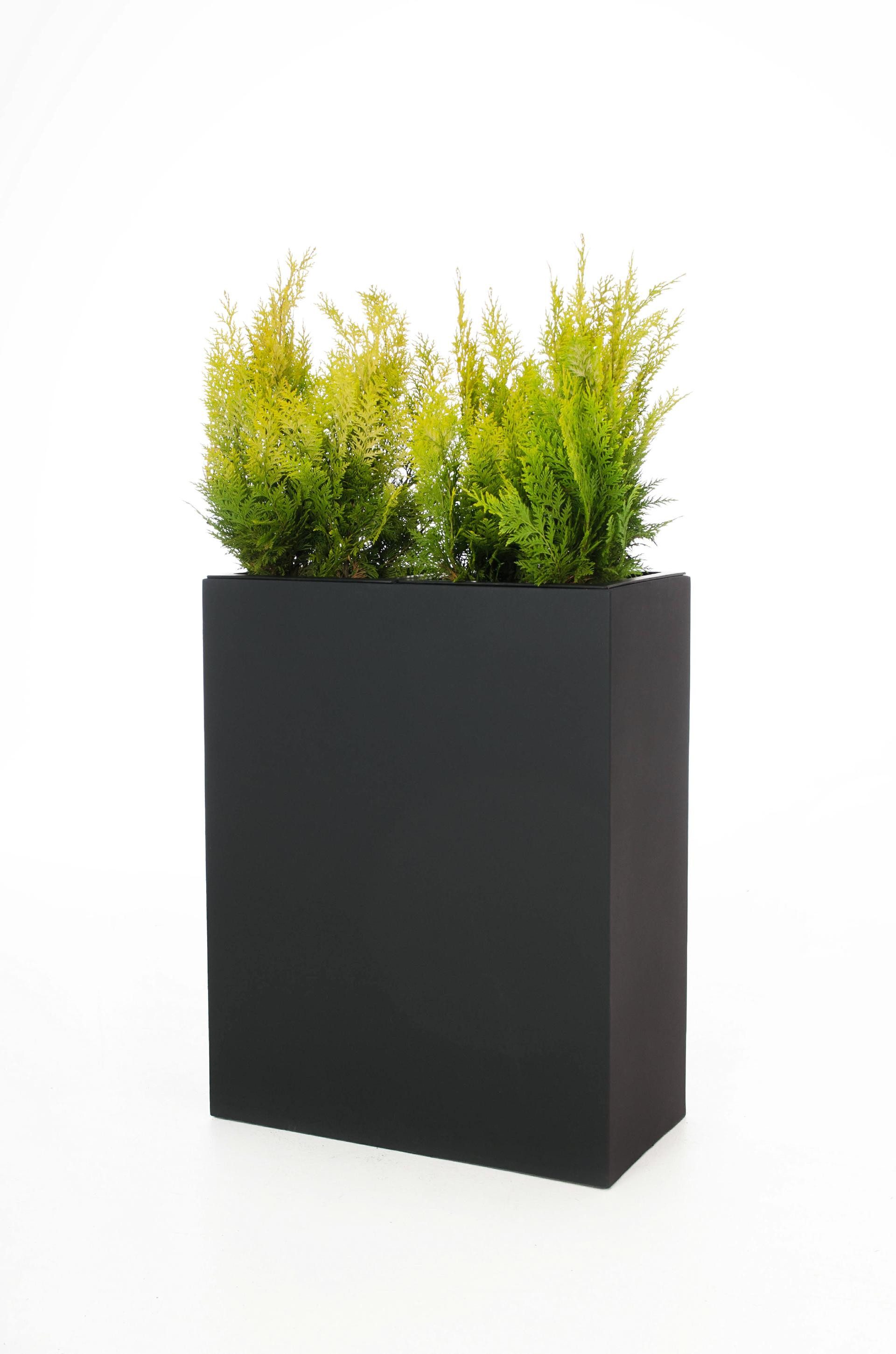 VIVANNO Pflanzkübel Fiberglas ELEMENTO Kasten - Anthrazit Matt (1 St), 59x30x75 cm