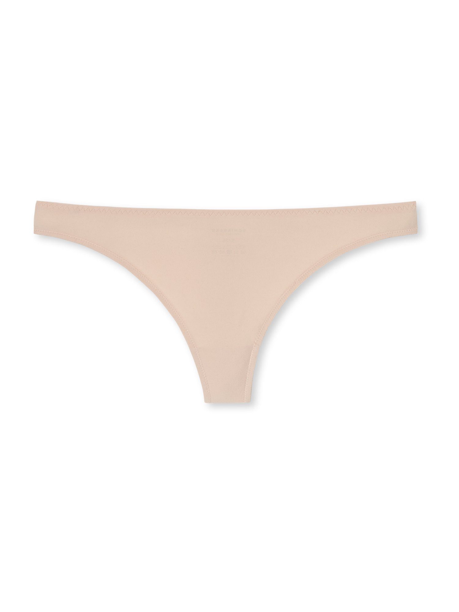 Schiesser String Bikini Donna In Cotone Ed Elastan – Perizoma Morbido Con Ricamo Floreale E Tulle, Bianco Naturale, Comfort Massimo