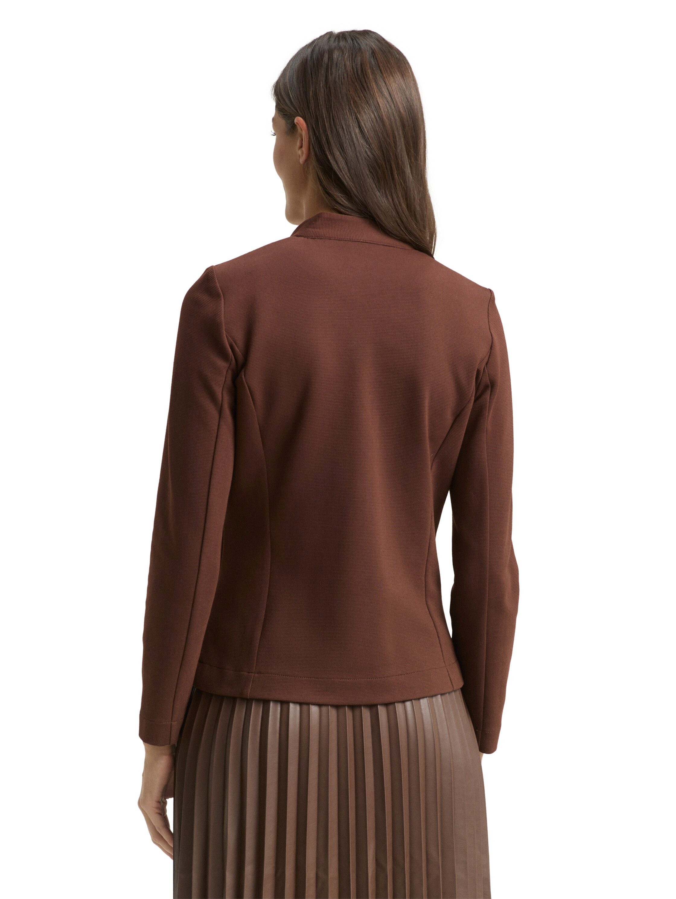 TOM TAILOR Sweatblazer Ottoman mit aufgesetzten Taschen und Struktur günstig online kaufen