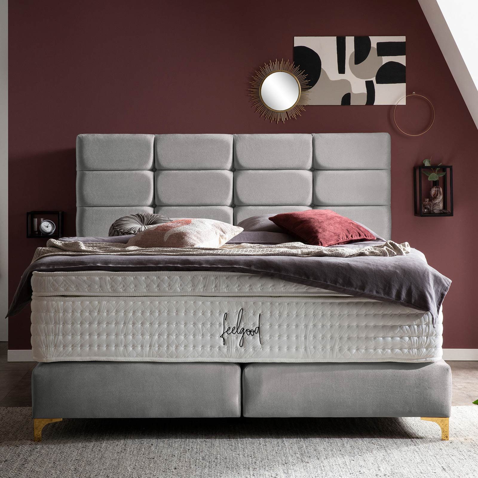 BettCo Boxspringbett Kansas (180 x 200 günstig online kaufen