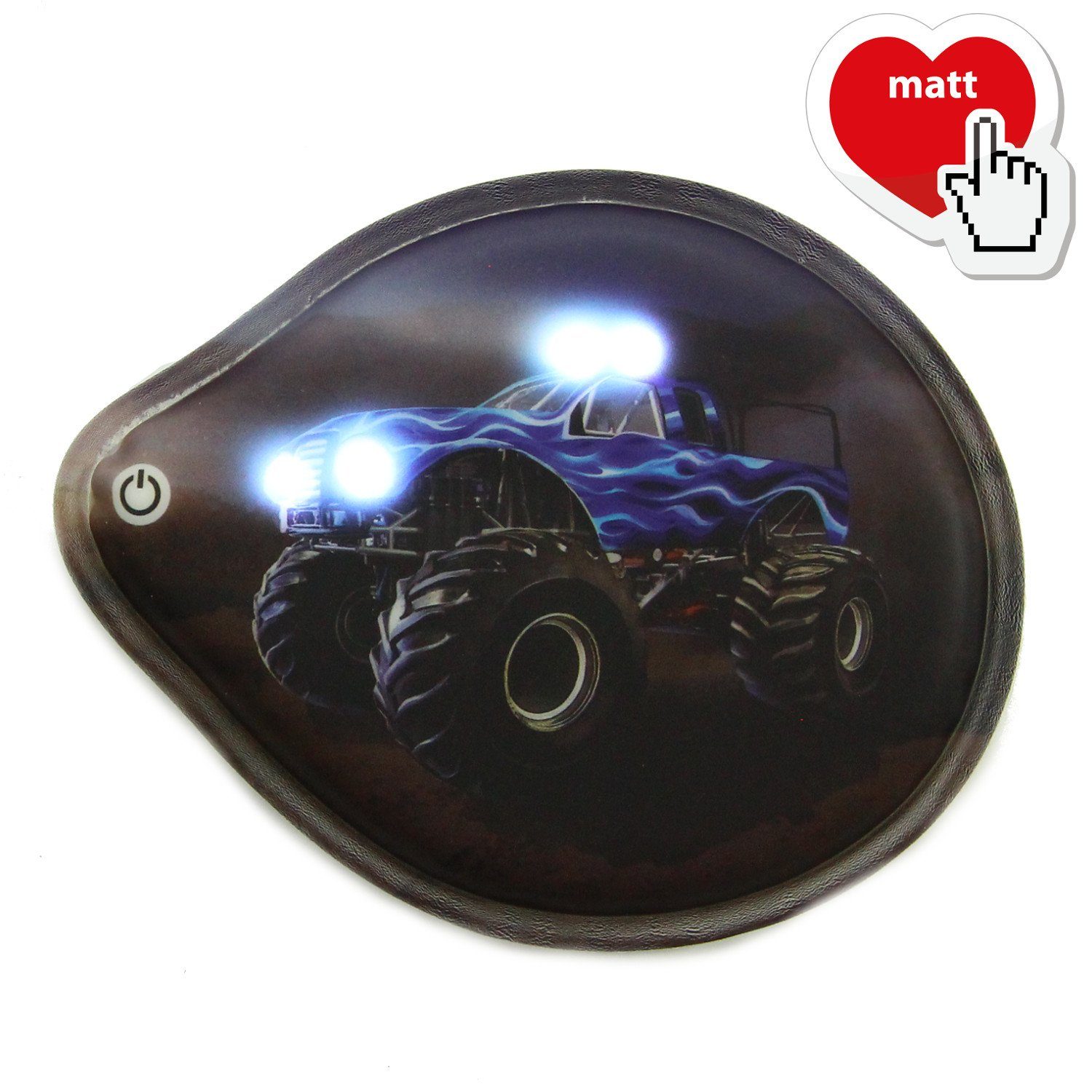 ergobag Schulranzen-Patch Blinkie-Klettie Monstertruck, Polyester