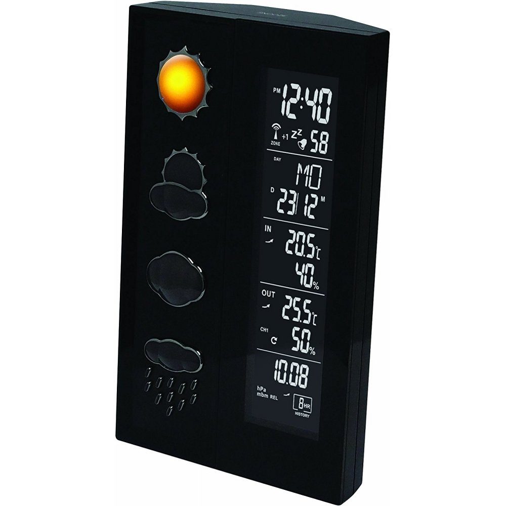 technoline WS 6650 - Wetterstation - schwarz Funkwetterstation
