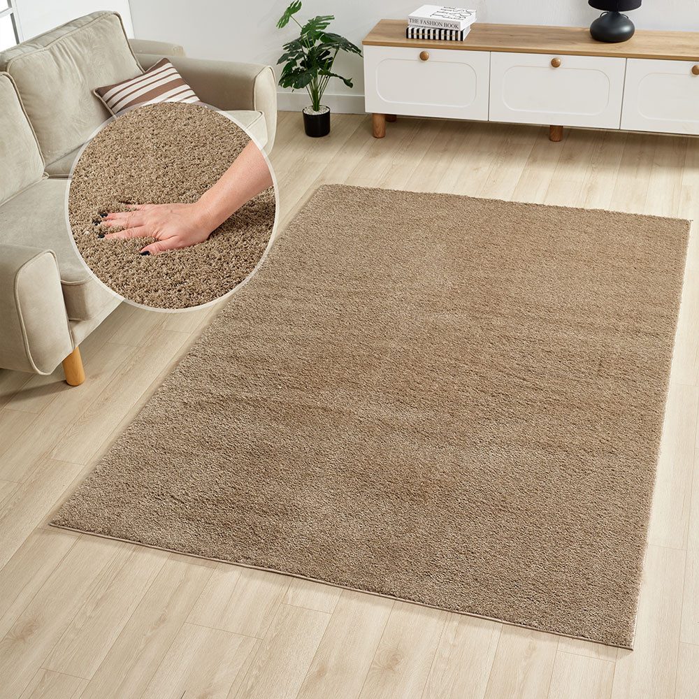 OTTO home Hochflor-Teppich Lilari, rechteckig, Höhe: günstig online kaufen