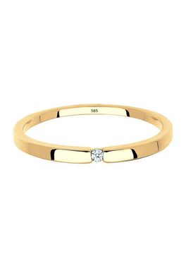 Elli DIAMONDS Verlobungsring Verlobung Solitär Diamant 0.015 ct. 585 Gelbgold